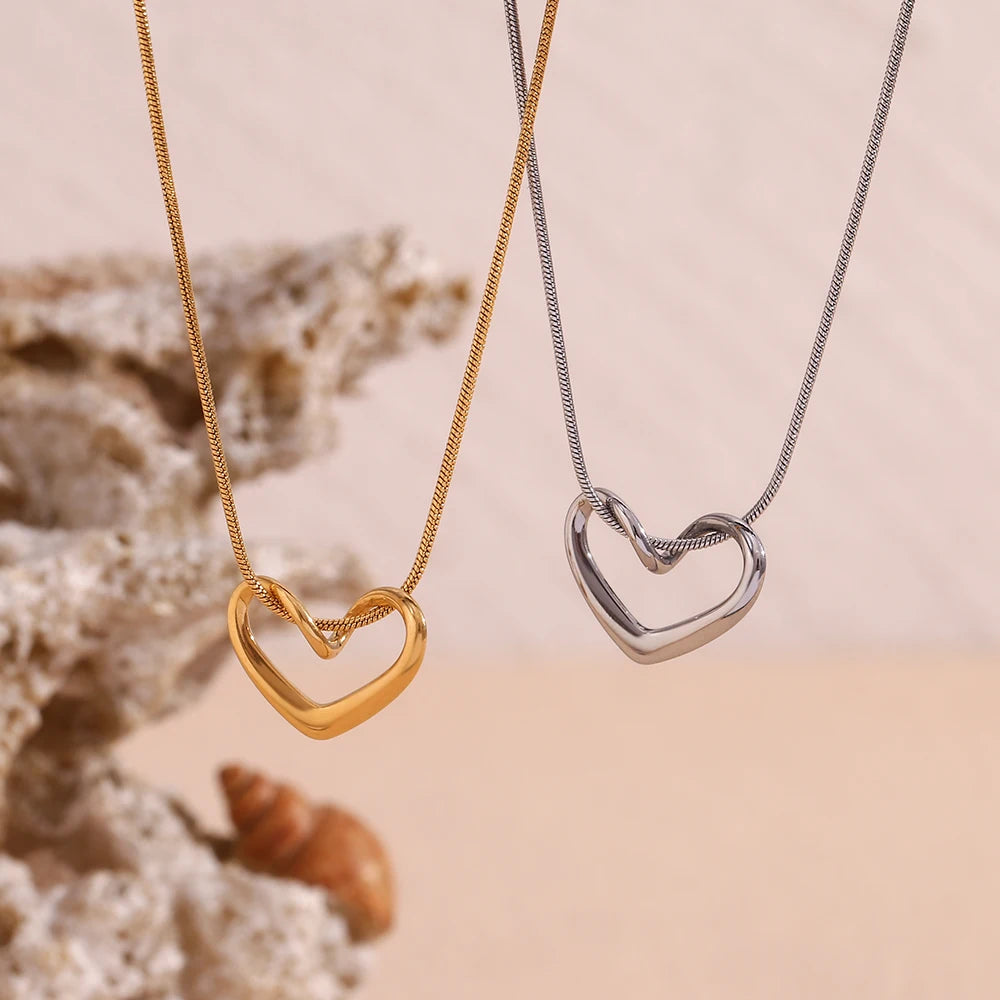 Sculpted Heart Necklace