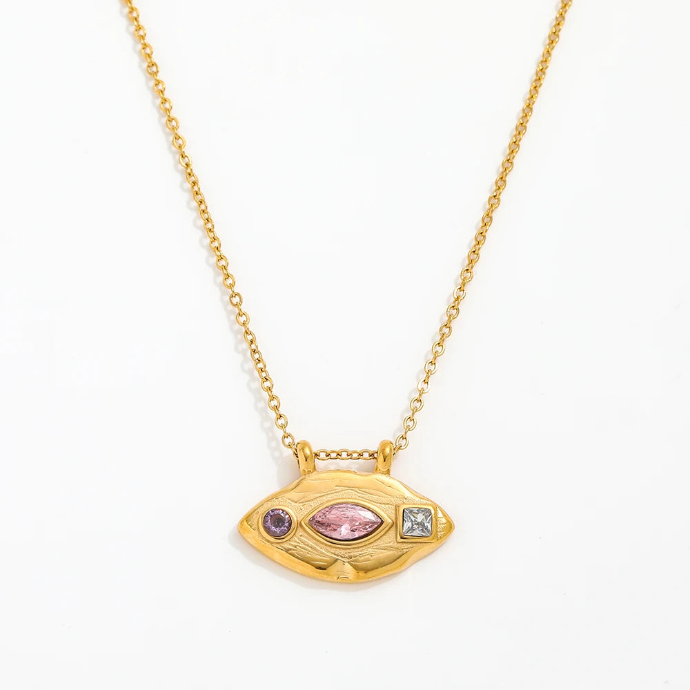 Glimmer Eye Necklace