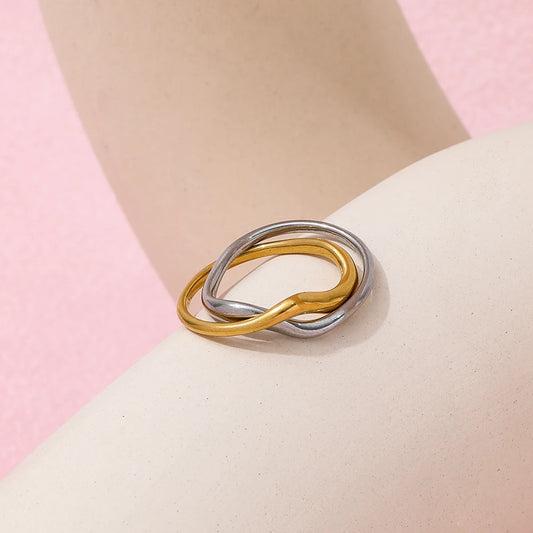 Two-Tone Twist Ring