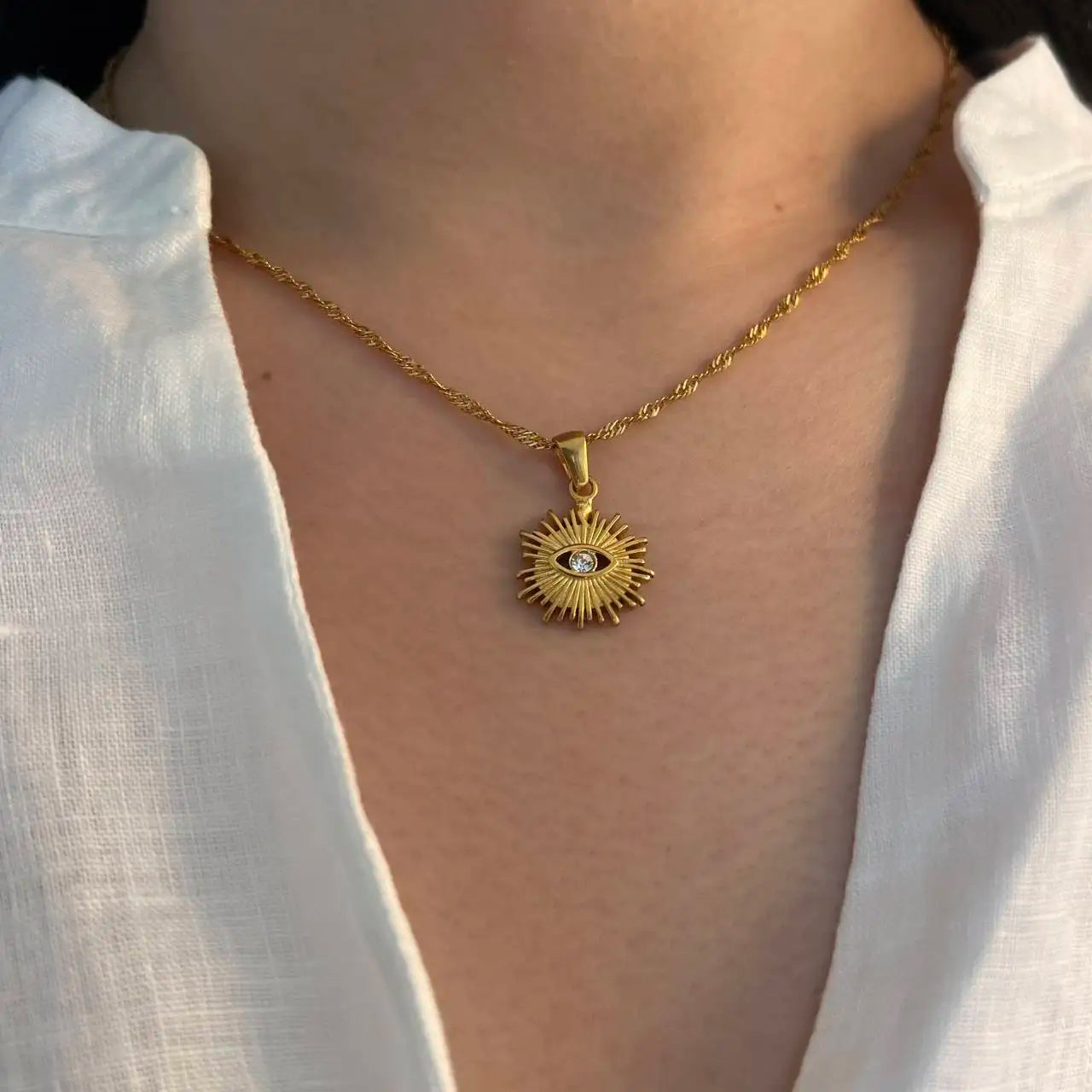 Radiant Eye Necklace