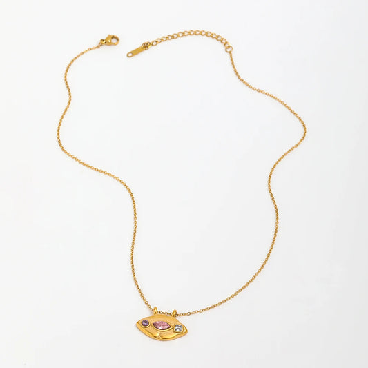 Glimmer Eye Necklace