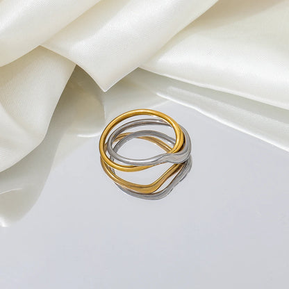 Two-Tone Twist Ring