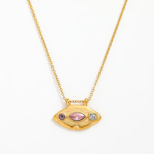 Glimmer Eye Necklace