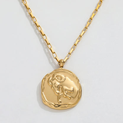 Aries Zodiac Chain Necklace