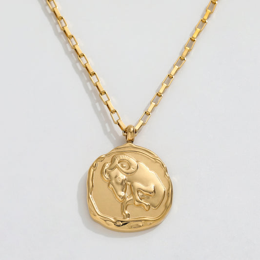 Aries Zodiac Chain Necklace