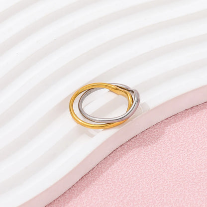 Two-Tone Twist Ring