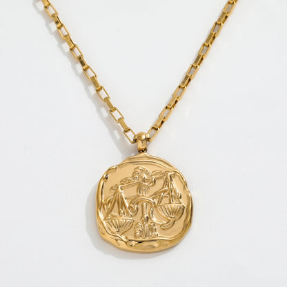 Libra Zodiac Chain Necklace