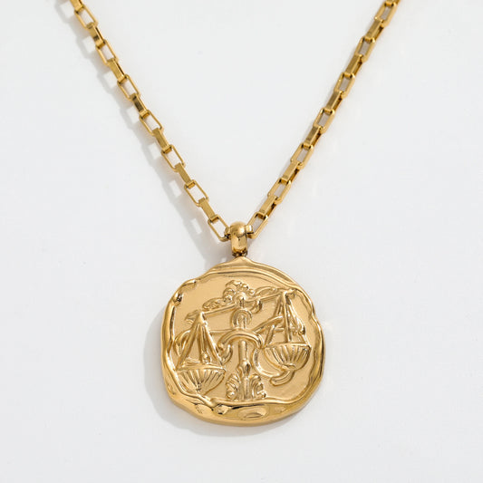 Libra Zodiac Chain Necklace