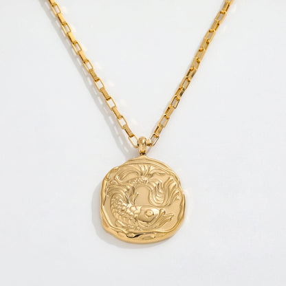 Pisces Zodiac Chain Necklace