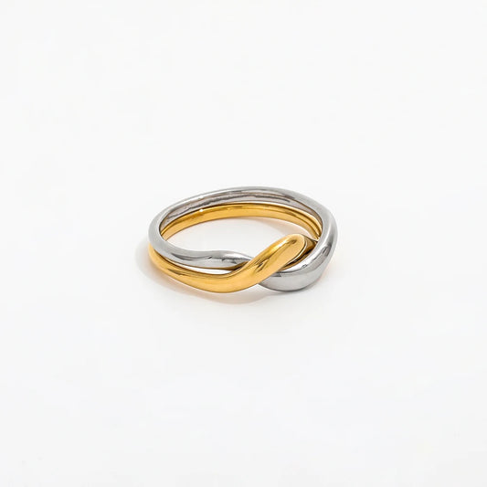 Two-Tone Twist Ring