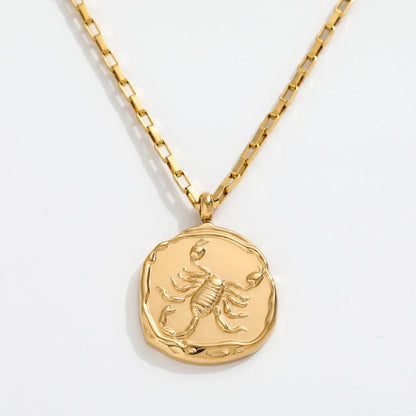 Scorpio Zodiac Chain Necklace