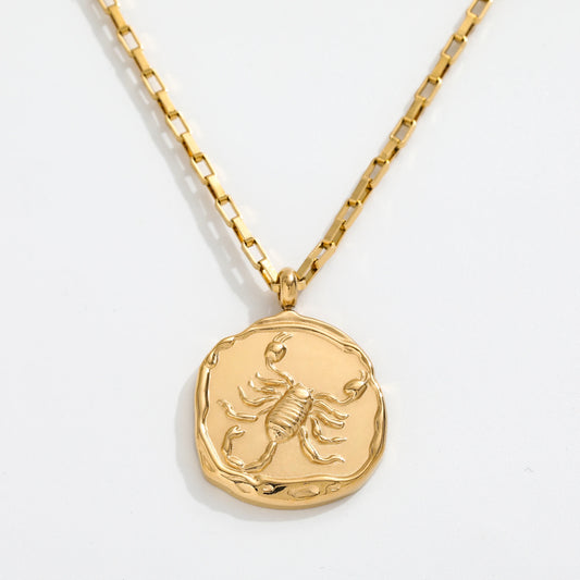 Scorpio Zodiac Chain Necklace