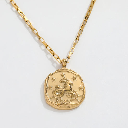 Capricornus Zodiac Chain Necklace