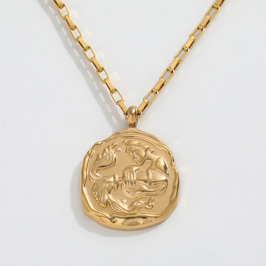 Aquarius Zodiac Chain Necklace